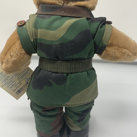 COLLECTIBLE 10'' Mini US Army Female Teddy Bear in Camo Uniform Item No. 1-1875B - Picture 9 of 11
